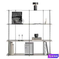 Shelf "Metalus" 3D Model Vray, Corona