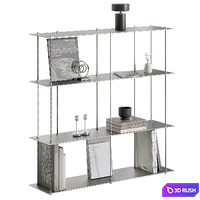 Shelf "Metalus" 3D Model Vray, Corona