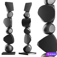 Abstract sculpture 24 3D Model Corona