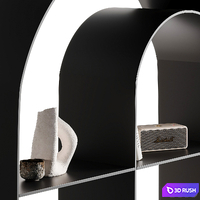 Decorative set 001 3D Model Vray, Corona