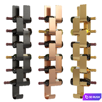 Wine rack 3D Model Vray, Corona