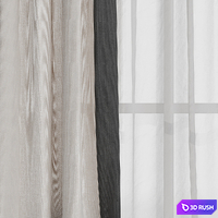 Curtain 002 3D Model Corona