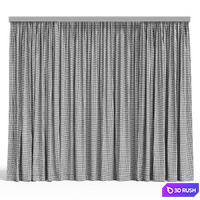 Curtain 002 3D Model Corona