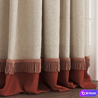 Curtain 99/ Curtains with fringe 3D Model Corona