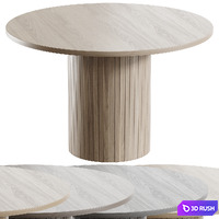 Kitchen table Hill 3D Model Vray, Corona