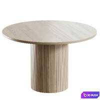 Kitchen table Hill 3D Model Vray, Corona