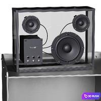 Metal LP vinyl records storage 3D Model Vray, Corona