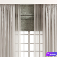 Curtain for Interior 119 3D Model Vray, Corona