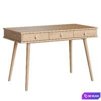 Castil desk 3D Model Vray, Corona