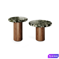 Prof Dea Marble Oval Coffee Tables 3D Model Corona