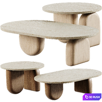 Philip Long Center Table 3D Model Vray, Corona