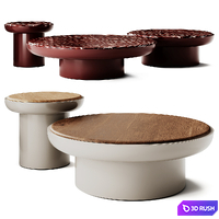 Secolo Romo Marble Coffee Tables 3D Model Corona