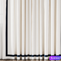 Curtain 02 3D Model Vray, Corona