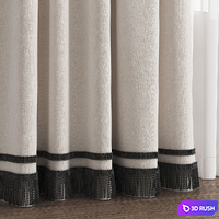 Curtains 110/curtains with fringe 3D Model Corona