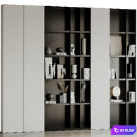Rack Decor 03 3D Model Vray, Corona