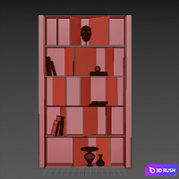 Decorative set 119 3D Model Vray, Corona