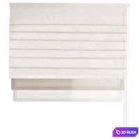 Roman blinds Set 07, Roman blinds 3D Model Corona