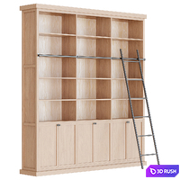 Dario Ladder Bookcase &amp; Buffet by Laredoute. 3D Model Corona