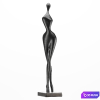 Decorative Sculptures Set Two 3D Model Vray