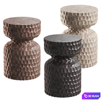 Rael side table La Redoute 3D Model Vray, Corona