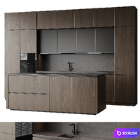 Kitchen 36 3D Model Vray, Corona
