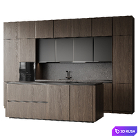 Kitchen 36 3D Model Vray, Corona