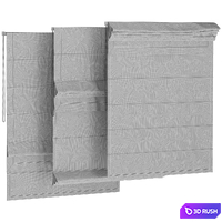 Roman blinds 03 3D Model Corona