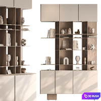 Shelves Decorative - Rack 31 3D Model Vray, Corona