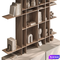Shelves Decorative - Rack 31 3D Model Vray, Corona