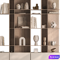 Shelves Decorative - Rack 31 3D Model Vray, Corona