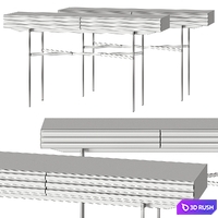 More Harri Console Tables 3D Model Vray, Corona