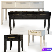 Chest / console and nightstand Charlie.Dresser, nightstand 3D Model Vray, Corona