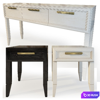Chest / console and nightstand Charlie.Dresser, nightstand 3D Model Vray, Corona