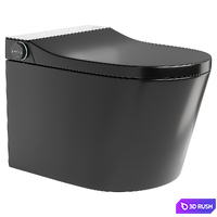 Elongated One-Piece smart toilet 3D Model Corona