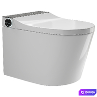 Elongated One-Piece smart toilet 3D Model Corona
