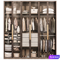 Wardrobe wardrobe clothes with doors 15112023 3D Model Corona