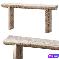 Pismo Reclaimed Wood Console Table 3D Model Vray, Corona
