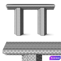 Tim Vranken Ater Console Table 3D Model Vray, Corona