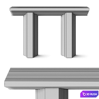 Tim Vranken Ater Console Table 3D Model Vray, Corona
