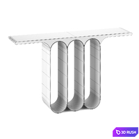 STEEL 3 Console Table By Here Langlais 3D Model Corona