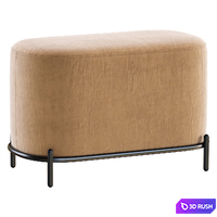 Gray pouf IMR-1451118 3D Model Corona