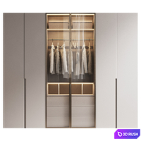 Dressing room 3 3D Model Vray, Corona
