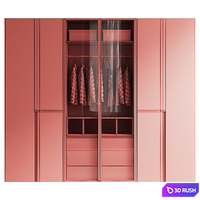 Dressing room 3 3D Model Vray, Corona