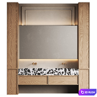 Bathroom furniture 7 3D Model Corona