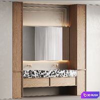 Bathroom furniture 7 3D Model Corona