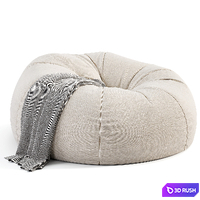 Bean Bag Chair By Westelm 3D Model Vray, Corona