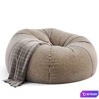 Bean Bag Chair By Westelm 3D Model Vray, Corona