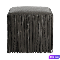 Leather pouf with fringes 3D Model Corona