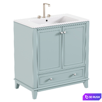 Single Bathroom Vanity with Ceramic Sink Top 3D Model Corona