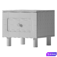 Nightstand 3D Model Corona